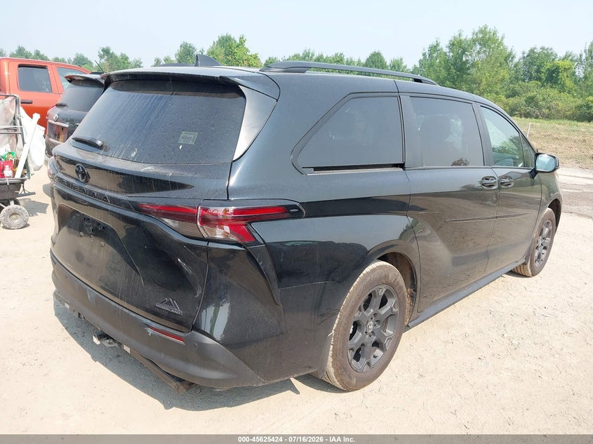 Vin: 5tdcskfc7ts255427, lot: 46123890, toyota sienna woodland edition 20264