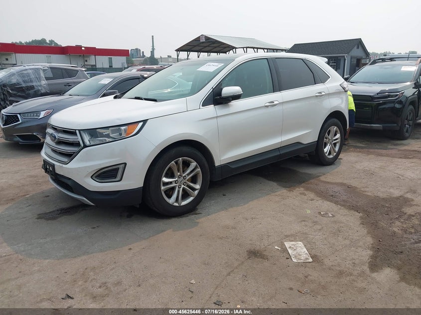 Vin: 2fmpk4j93fbb98444, lot: 46123912, ford edge sel 20152