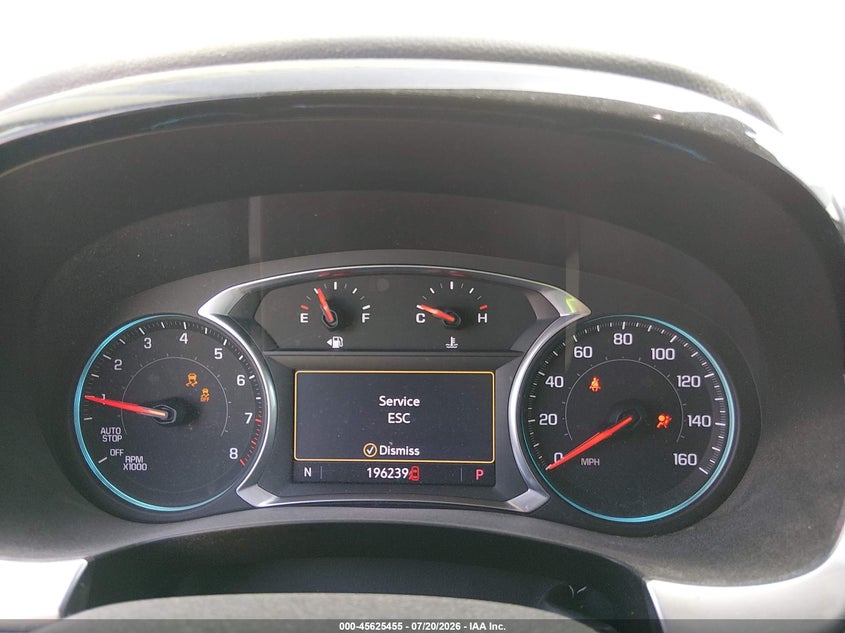 2020 Chevrolet Traverse Fwd Lt Leather VIN: 1GNERHKW4LJ245272 Lot: 45625455