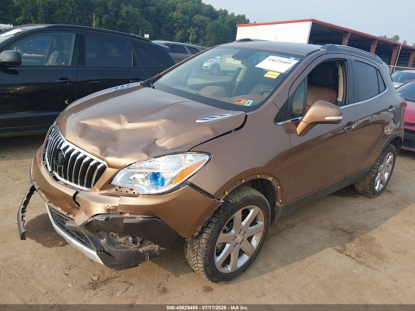 Vin: kl4cjgsb9gb587227, lot: 46123955, buick encore leather 20162