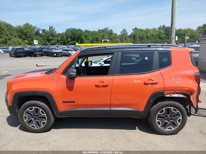 2015 Jeep Renegade Trailhawk VIN: ZACCJBCT0FPB64656 Lot: 45625506
