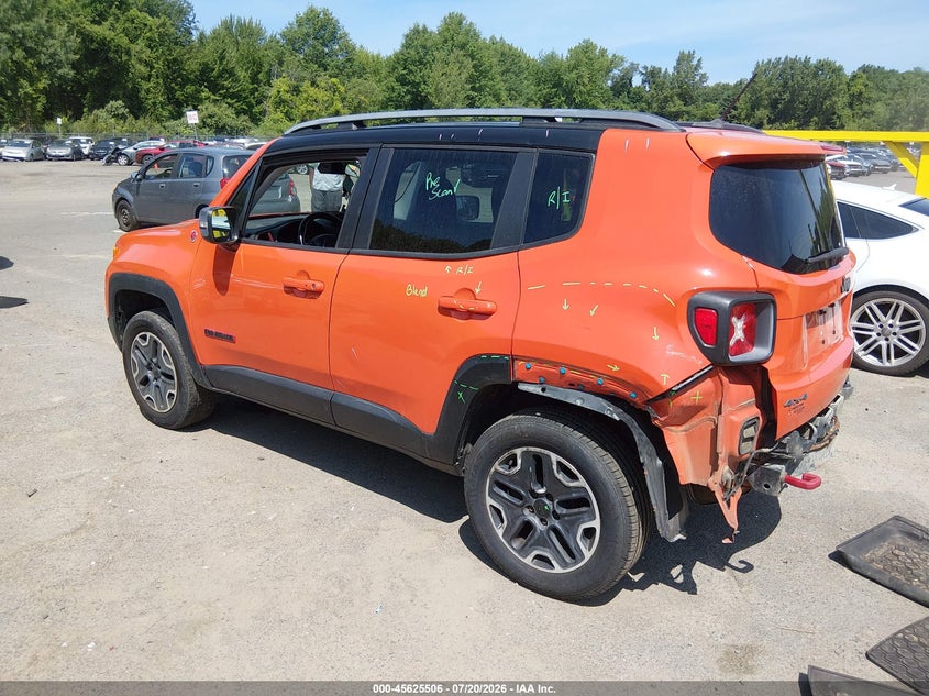 2015 Jeep Renegade Trailhawk VIN: ZACCJBCT0FPB64656 Lot: 45625506