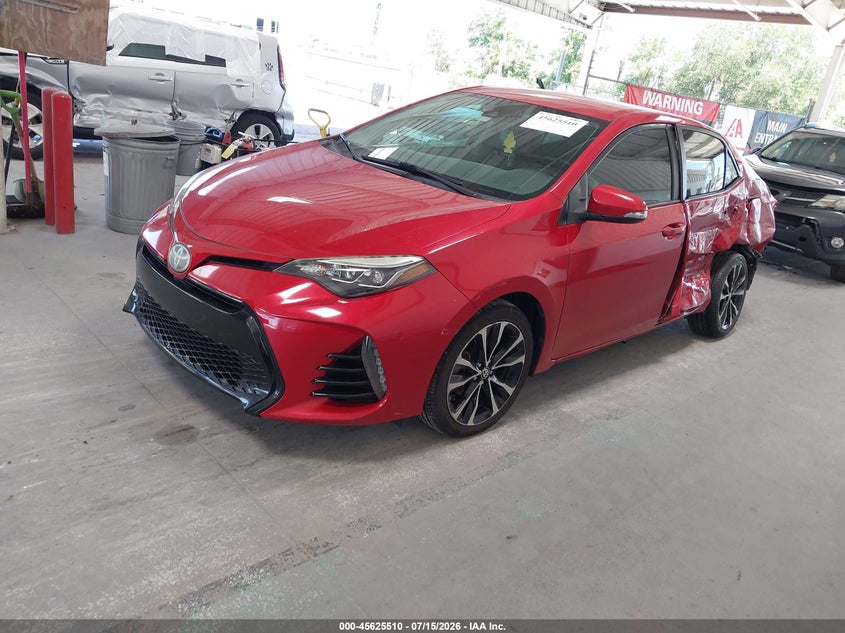 2017 Toyota Corolla, Левый зад, IAAI, VIN 2T1BURHE2HC807171 — фото 2