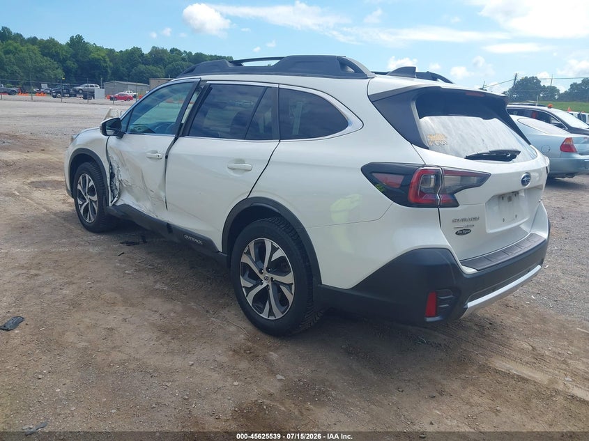 Vin: 4s4btanc7l3250844, lot: 46124005, subaru outback limited 20203