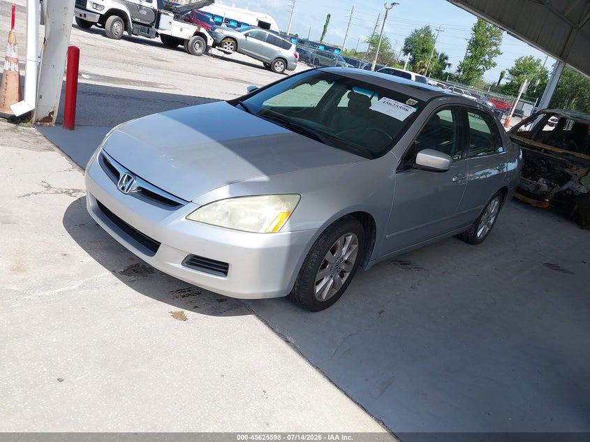 2007 Honda Accord, Right Rear, IAAI, VIN 1HGCM66517A025356 — photo 2