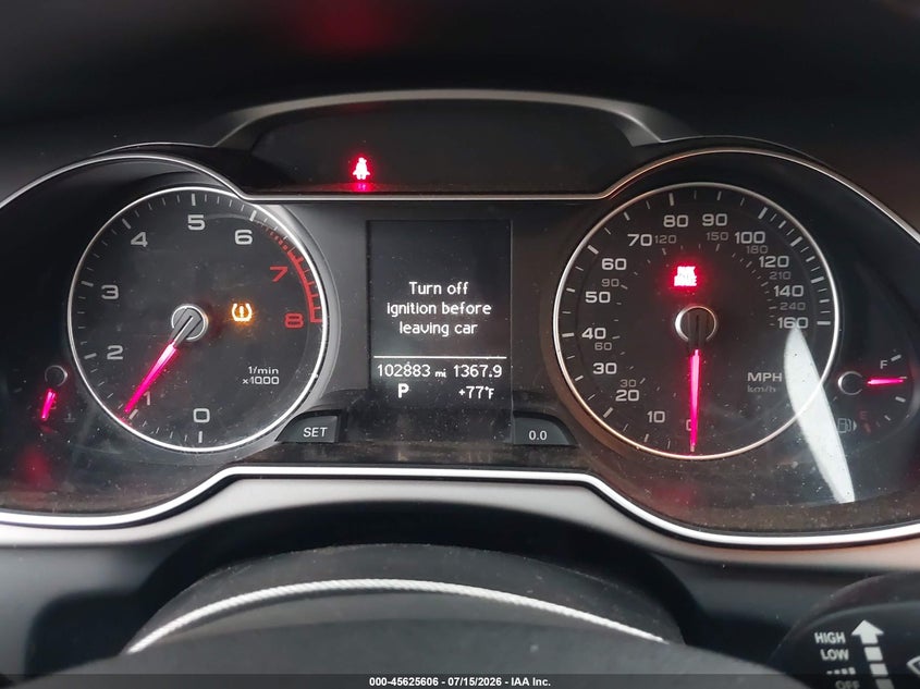 2013 Audi A4 2.0T Premium VIN: WAUAFAFL8DA107174 Lot: 45625606