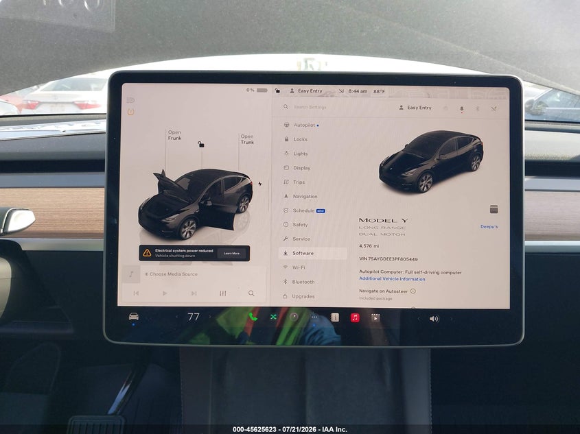 2023 Tesla Model Y Awd/Long Range Dual Motor All-Wheel Drive VIN: 7SAYGDEE3PF805449 Lot: 45625623