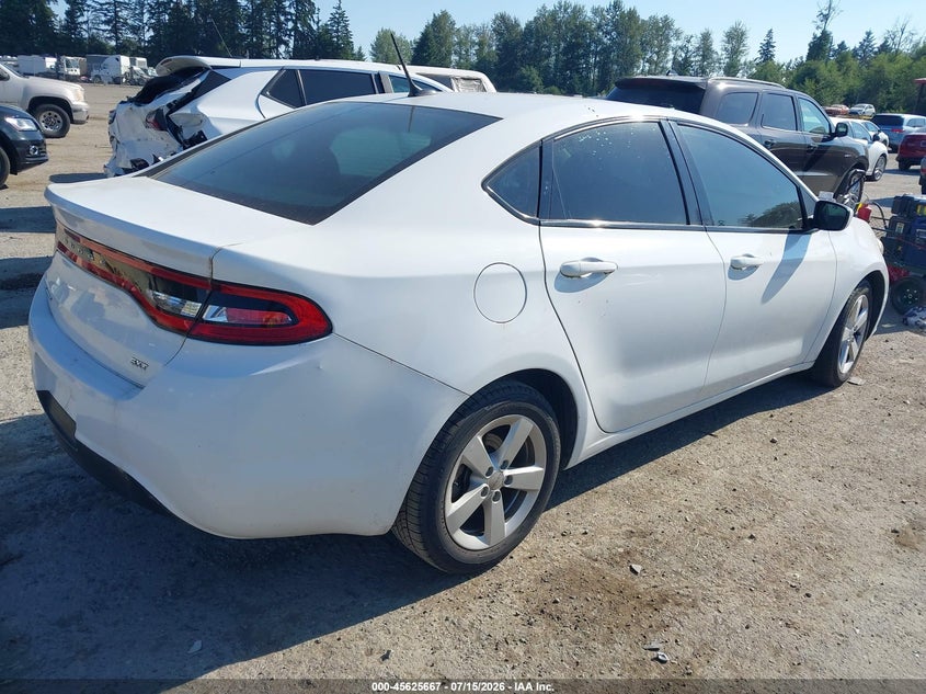 Vin: 1c3cdfbb7gd508296, lot: 46124134, dodge dart sxt 20164