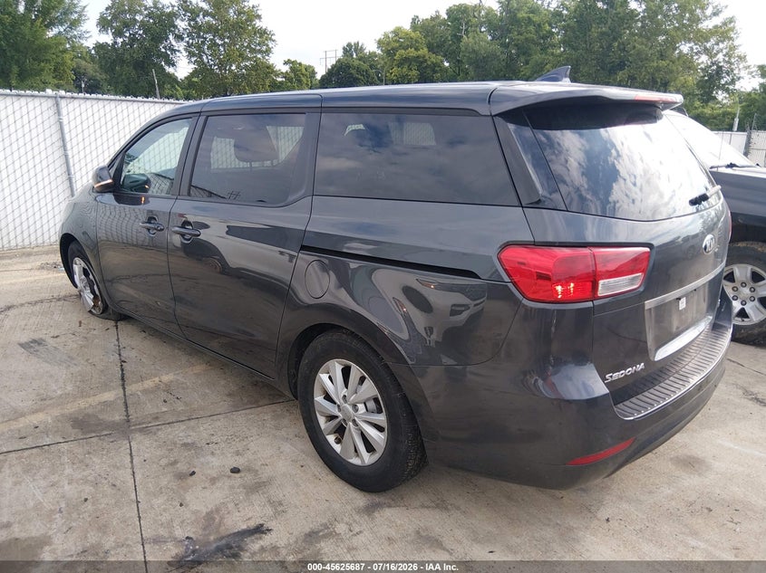 Vin: kndmb5c19j6383139, lot: 46124152, kia sedona lx 20183