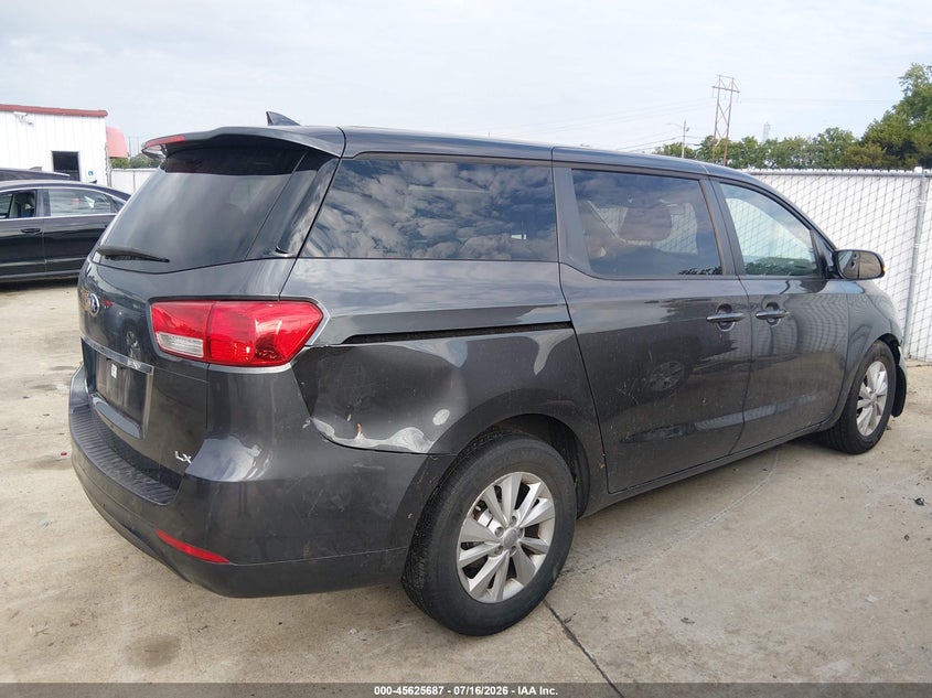 Vin: kndmb5c19j6383139, lot: 46124152, kia sedona lx 20184