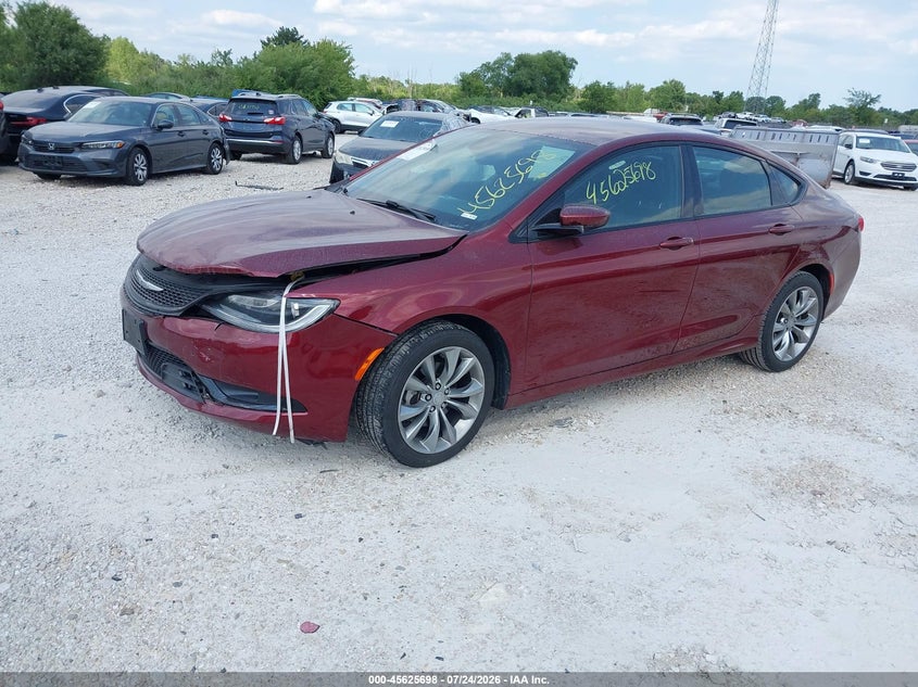 Vin: 1c3cccbb0fn554577, lot: 46124165, chrysler 200 s 20152