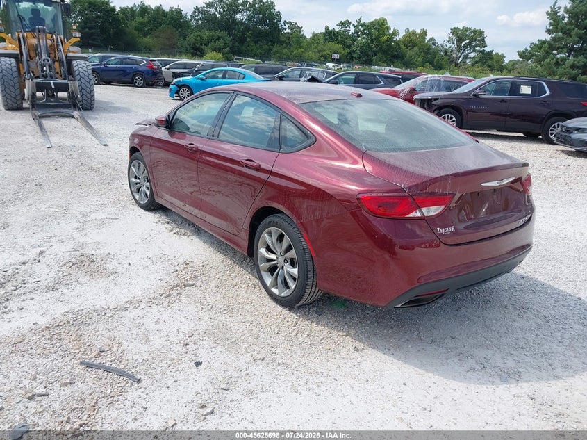 Vin: 1c3cccbb0fn554577, lot: 46124165, chrysler 200 s 20153