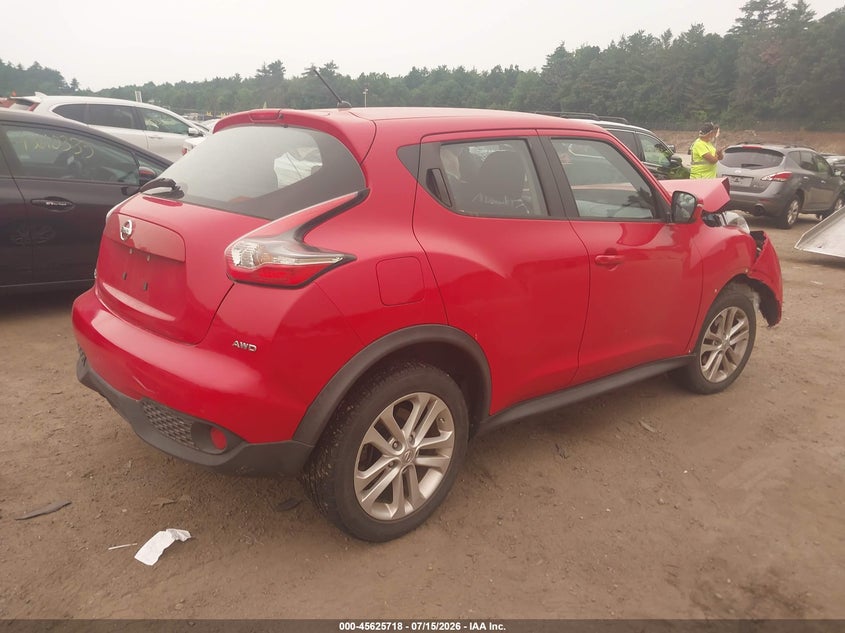 Vin: jn8af5mv6ft558565, lot: 46124184, nissan juke s 20154