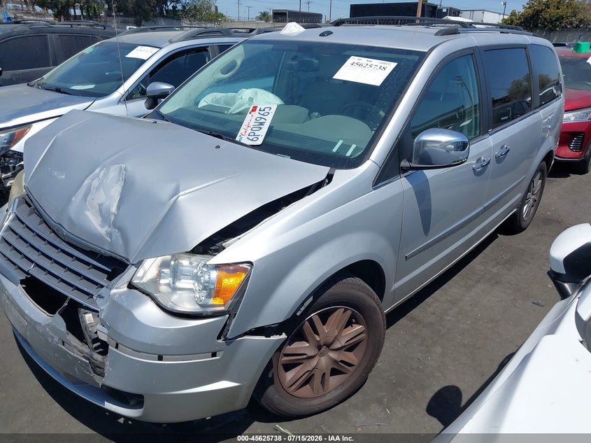 Vin: 2a4rr7dx9ar404624, lot: 46124205, chrysler town & country new limited 20102