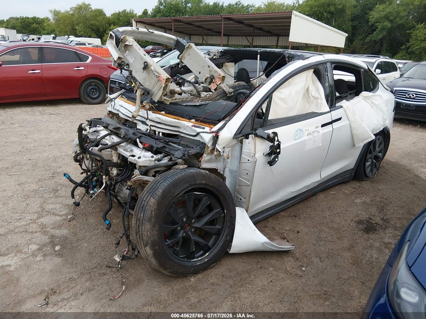 Vin: 7saxcde51pf386802, lot: 46124232, tesla model x dual motor all-wheel drive/standard range 20232