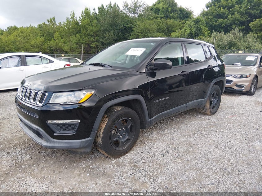 Vin: 3c4njcab4jt368481, lot: 46124242, jeep compass sport fwd 20182