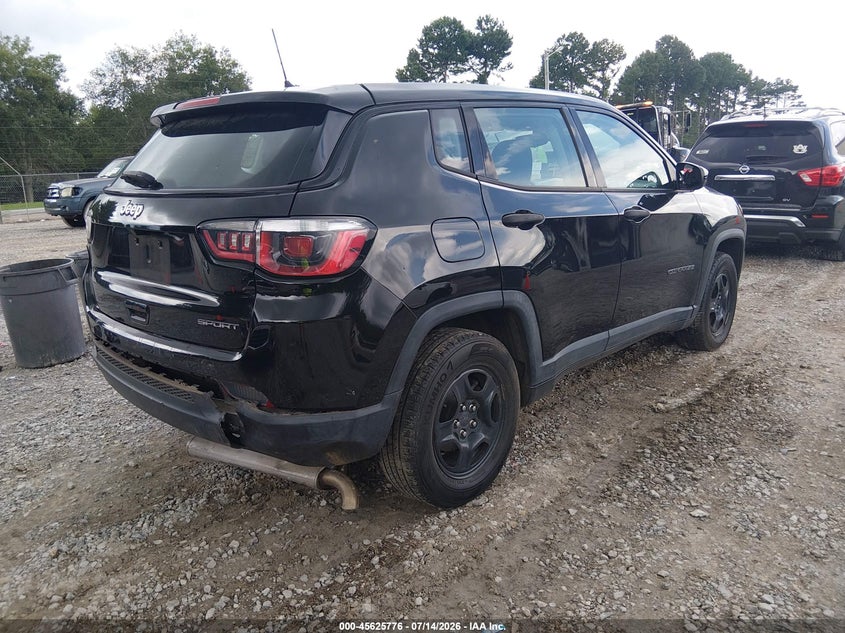 Vin: 3c4njcab4jt368481, lot: 46124242, jeep compass sport fwd 20184