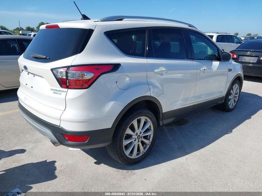 Vin: 1fmcu0j95jua22077, lot: 46124309, ford escape titanium 20184