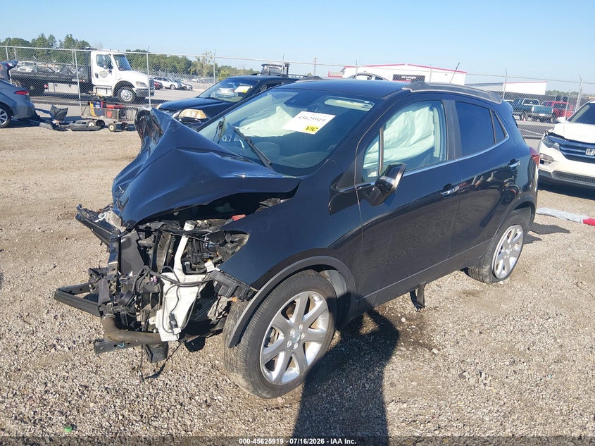 Vin: kl4cjdsb5fb260319, lot: 46124385, buick encore premium 20152