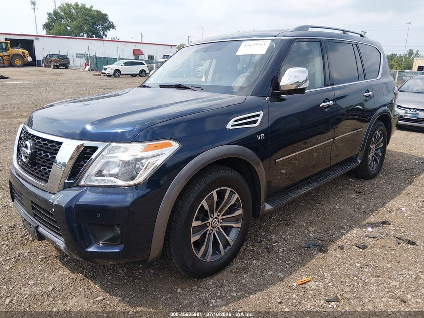 2019 Nissan Armada, Удар спереду, IAAI, VIN JN8AY2NC8K9581746 — фото 2