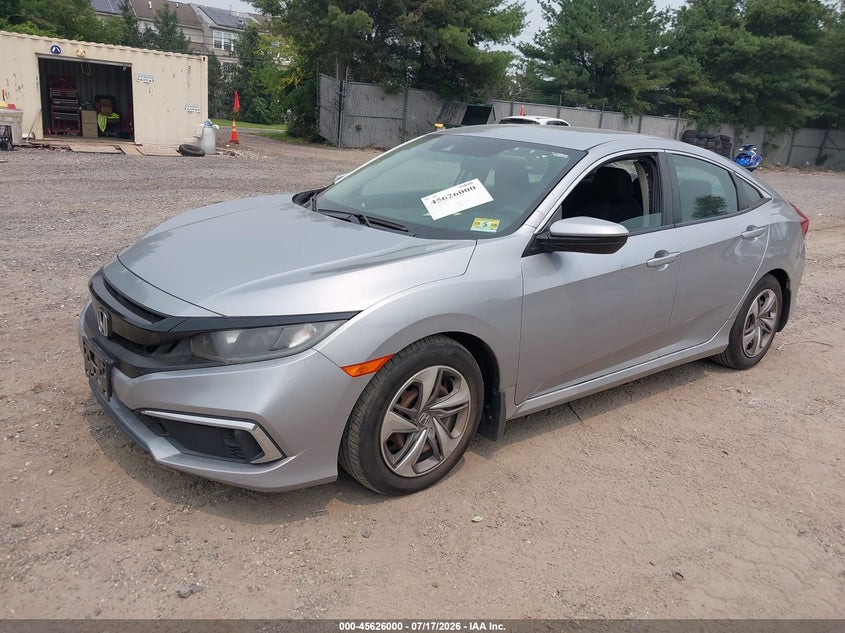 2019 Honda Civic, Flood, IAAI, VIN 2HGFC2F66KH546942 — photo 2