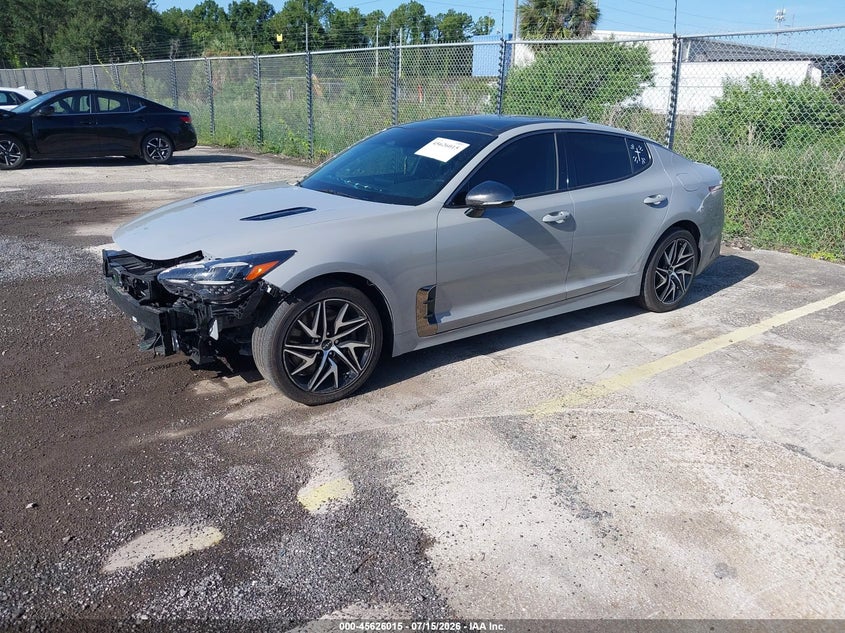 Vin: knae35ld1p6136862, lot: 46124480, kia stinger gt-line 20232