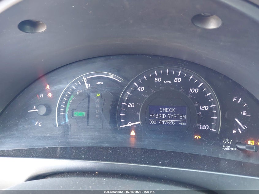 2010 TOYOTA CAMRY HYBRID auction photo 7