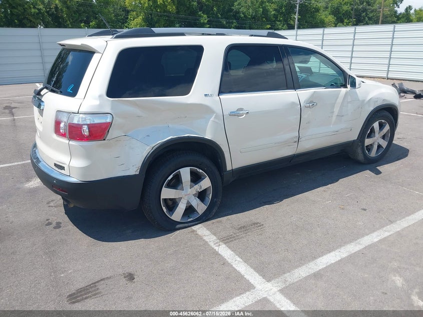 Vin: 1gklrmed5aj123167, lot: 46124528, gmc acadia slt-1 20104