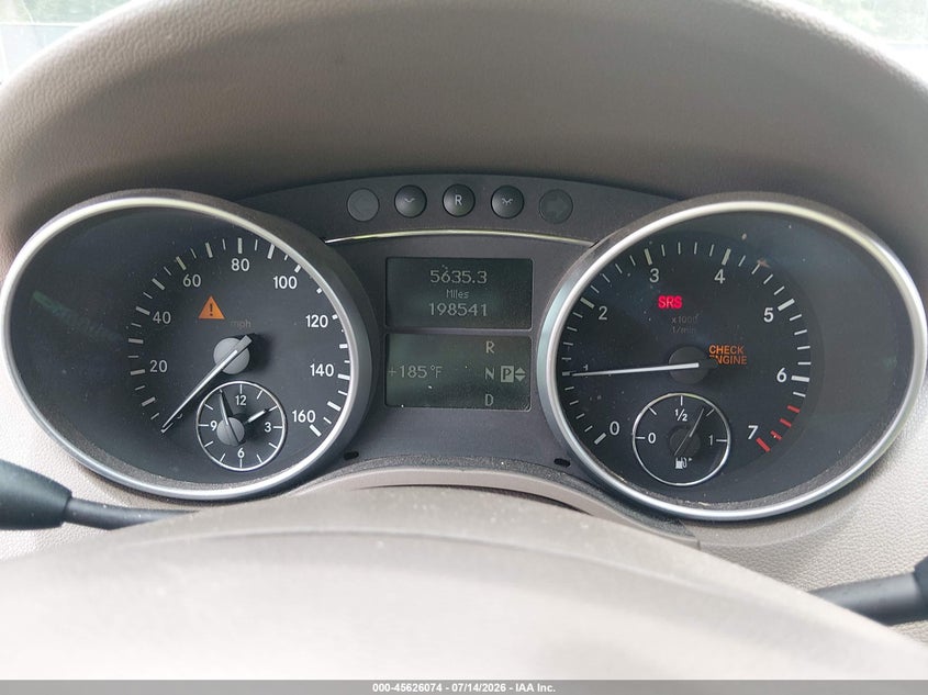 2008 Mercedes-Benz M-Class 3.5L VIN: 4JGBB86E28A310463 Lot: 45626074