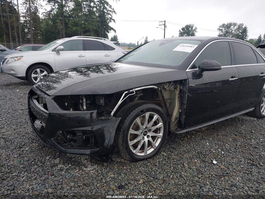 2022 Audi A4 Premium 40 Tfsi Quattro S Tronic VIN: WAUABAF41NA004619 Lot: 45626083