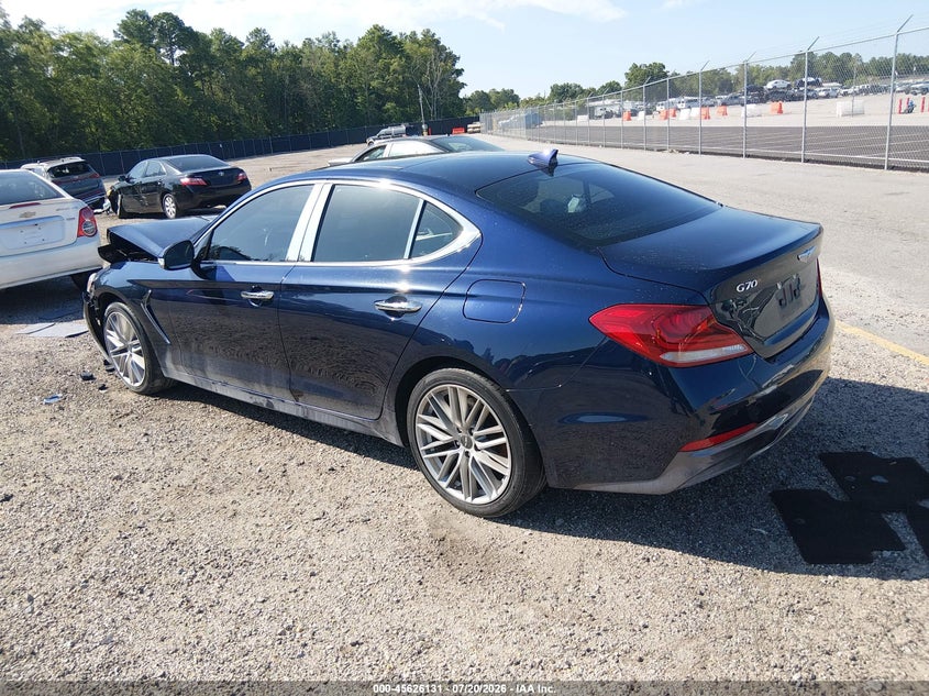 2021 Genesis G70 2.0T Rwd VIN: KMTG34LA7MU072184 Lot: 45626131