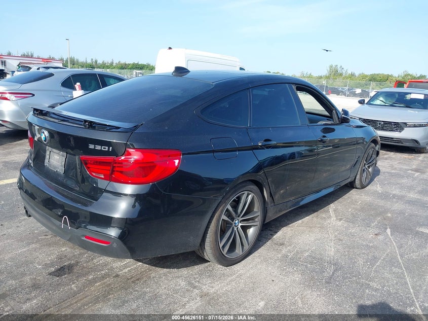 Vin: wba8z9c38hg826646, lot: 46124617, bmw 330i gran turismo xdrive 20174