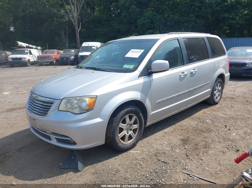 Vin: 2a4rr5dg8br785002, lot: 46124631, chrysler town & country touring 20112
