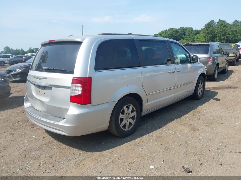 Vin: 2a4rr5dg8br785002, lot: 46124631, chrysler town & country touring 20114