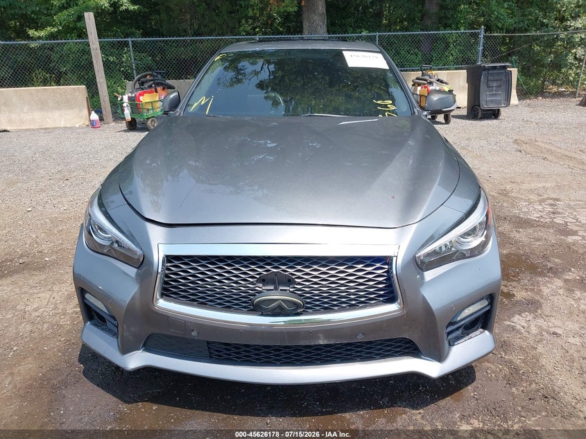 2016 Infiniti Q50 3.0T Red Sport 400 VIN: JN1FV7AR0GM450819 Lot: 45626178