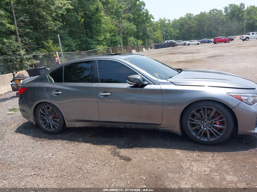 2016 Infiniti Q50 3.0T Red Sport 400 VIN: JN1FV7AR0GM450819 Lot: 45626178