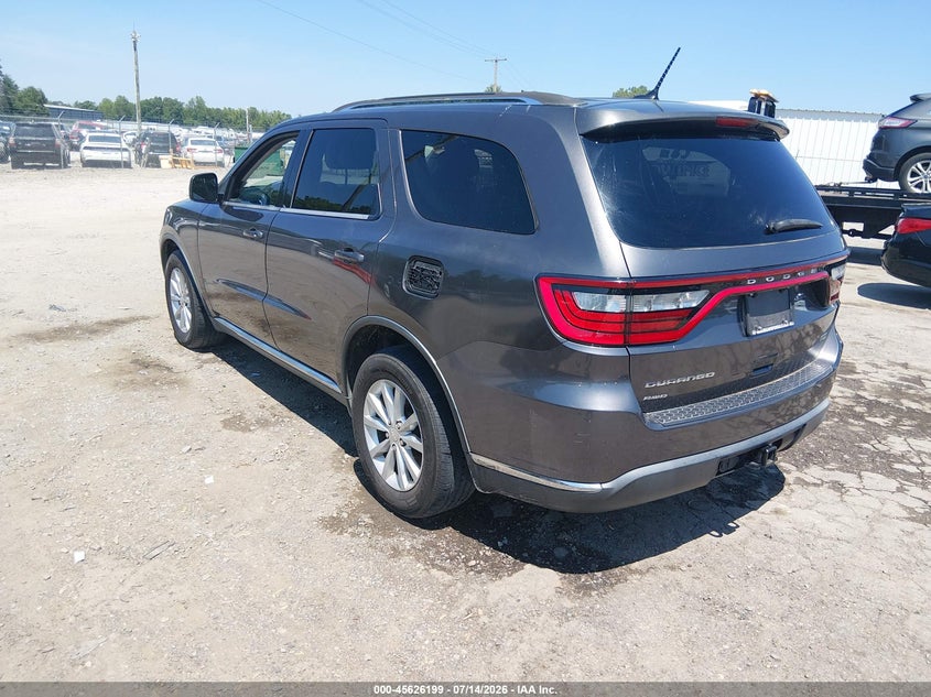 Vin: 1c4rdjag7fc741346, lot: 46124665, dodge durango sxt 20153