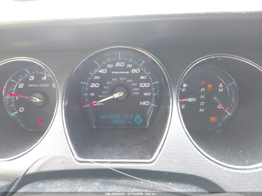 2012 Ford Taurus Sel VIN: 1FAHP2EW5CG106131 Lot: 45626208