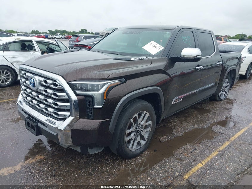 Vin: 5tfmc5ab1px002184, lot: 46124679, toyota tundra hybrid 1794 edition 20232