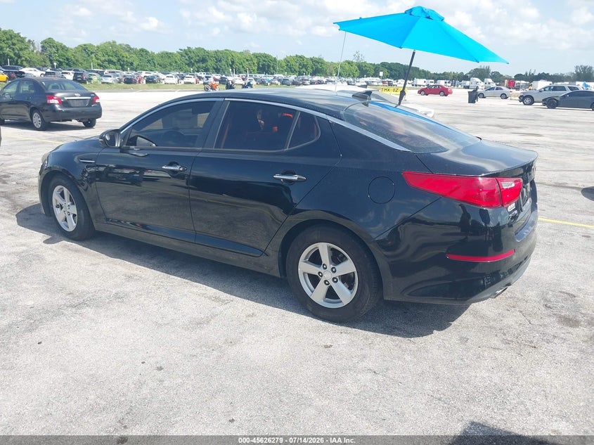 Vin: 5xxgm4a75fg457206, lot: 46124745, kia optima lx 20153