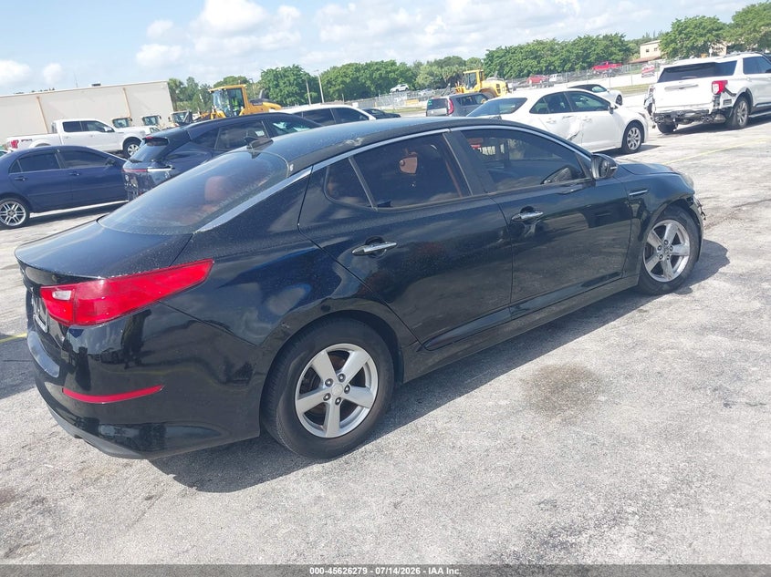 Vin: 5xxgm4a75fg457206, lot: 46124745, kia optima lx 20154