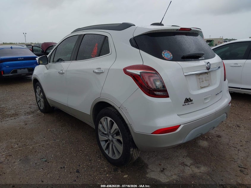 Vin: kl4cjasbxjb658231, lot: 46124805, buick encore preferred 20183