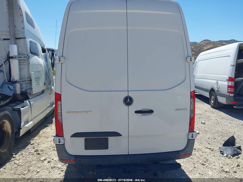 2022 Mercedes-Benz Sprinter 2500 High Roof V6 VIN: W1Y4ECHY7NT114738 Lot: 45626373
