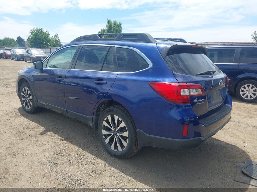 Vin: 4s4bsalcxf3217301, lot: 46124846, subaru outback 2.5i limited 20153