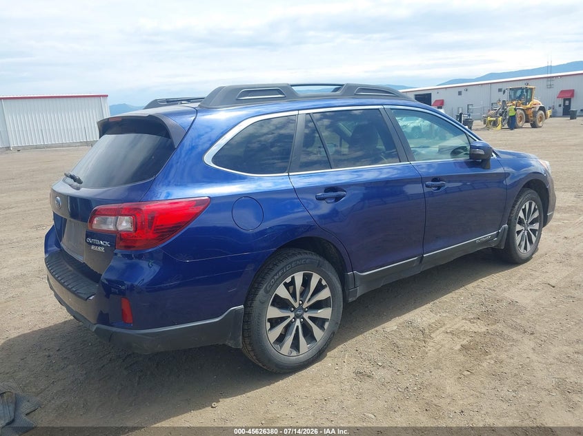 Vin: 4s4bsalcxf3217301, lot: 46124846, subaru outback 2.5i limited 20154