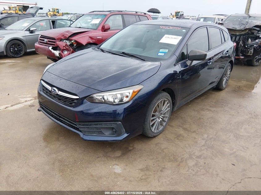 Vin: 4s3gtab66l3716689, lot: 46124868, subaru impreza 5-door 20202