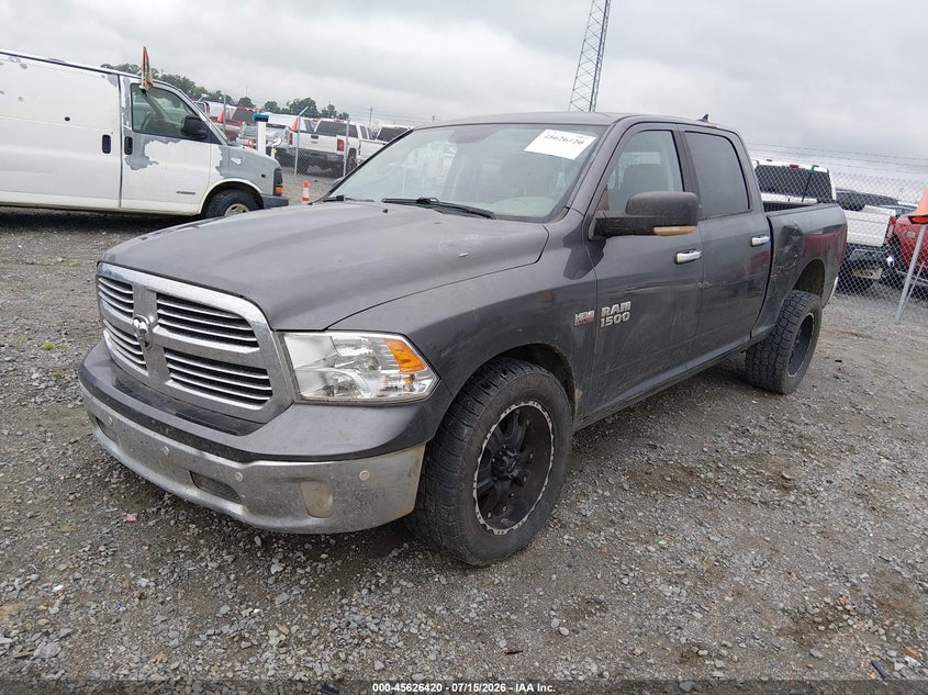 Vin: 1c6rr7tt9hs736938, lot: 46124886, ram 1500 big horn  4x4 6'4 box 20172