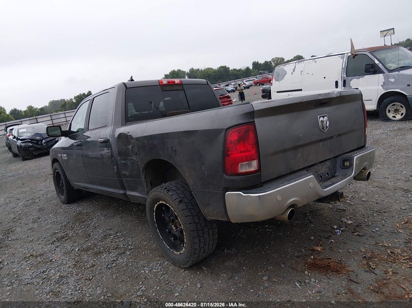 Vin: 1c6rr7tt9hs736938, lot: 46124886, ram 1500 big horn  4x4 6'4 box 20173