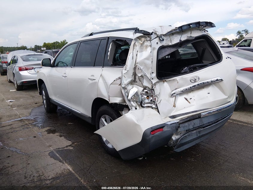 Vin: 5tdzk3eh6cs086045, lot: 46124992, toyota highlander se v6 20123