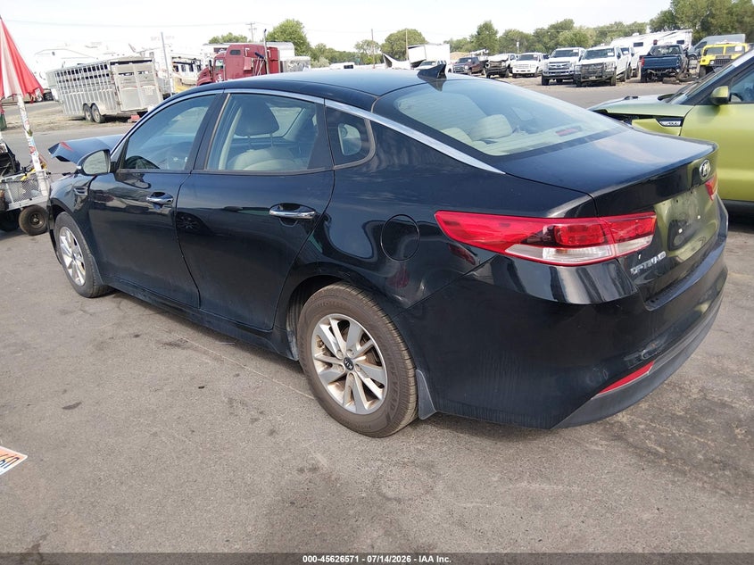 Vin: 5xxgt4l39gg109133, lot: 46125038, kia optima lx 20163